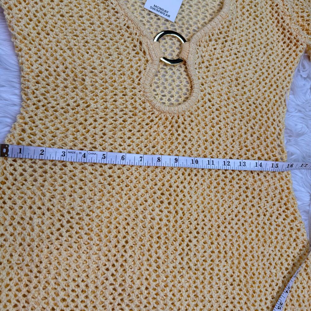 Monday Swimwear Montego Mini Dress - Honey Petit Crochet Size M NWT Festival - Picture 8 of 13